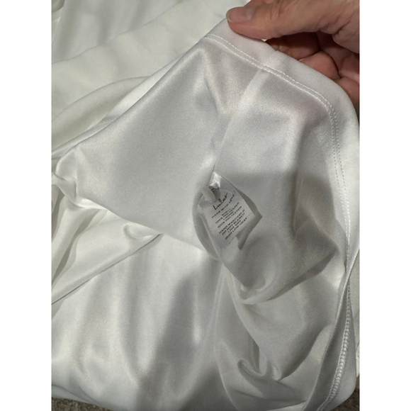 Women's Lulus lined White Halter Neck trapeze Shift Dress M - Picture 8 of 10
